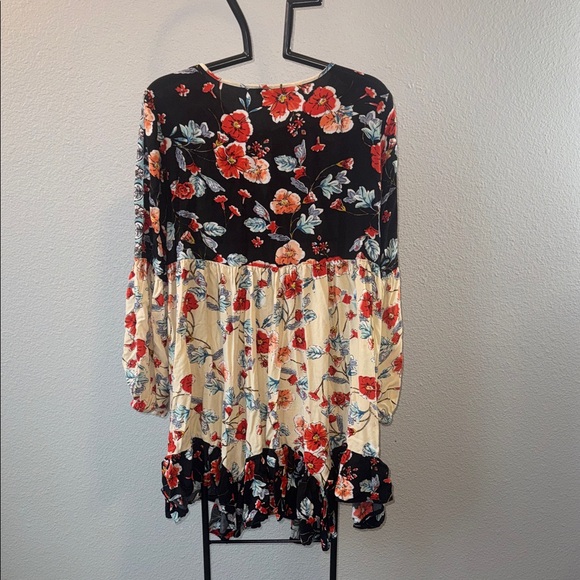 Patrons of Peace Boho Tunic Dress with Tie Neck👗 - Picture 7 of 9